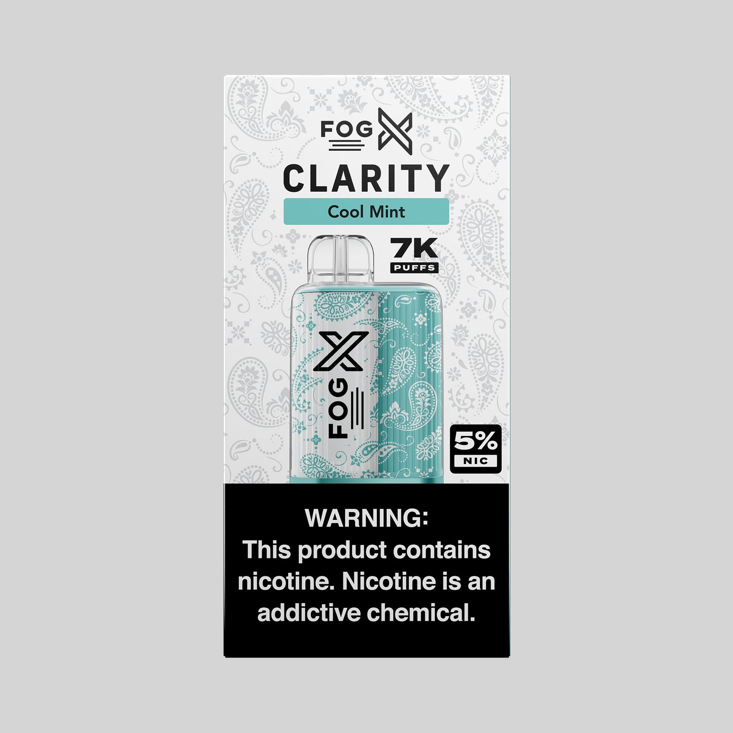 Fog X Clarity Cool Mint Disposable 7000 Approximate Puffs