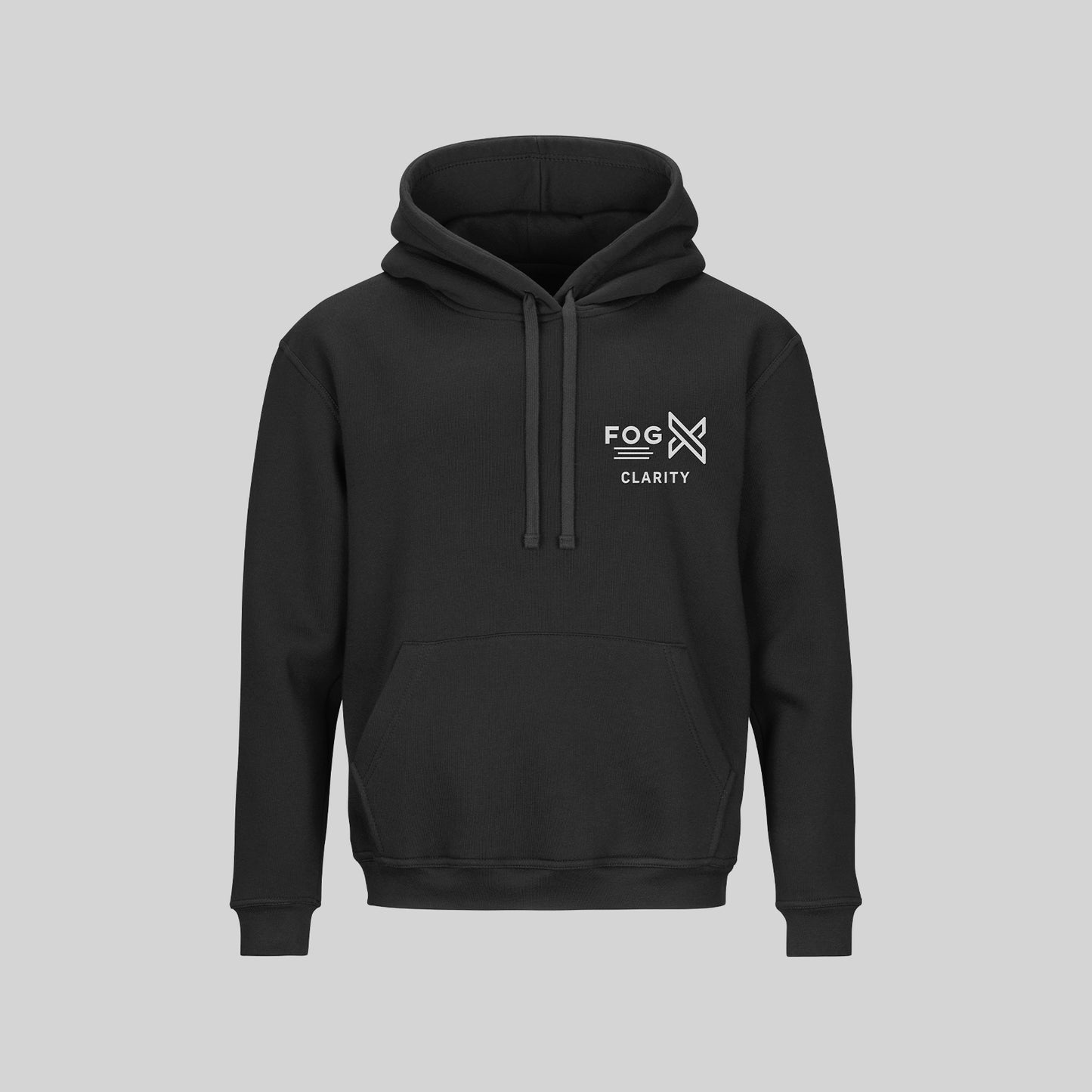 FOG X Clarity Hoodie Black White Front