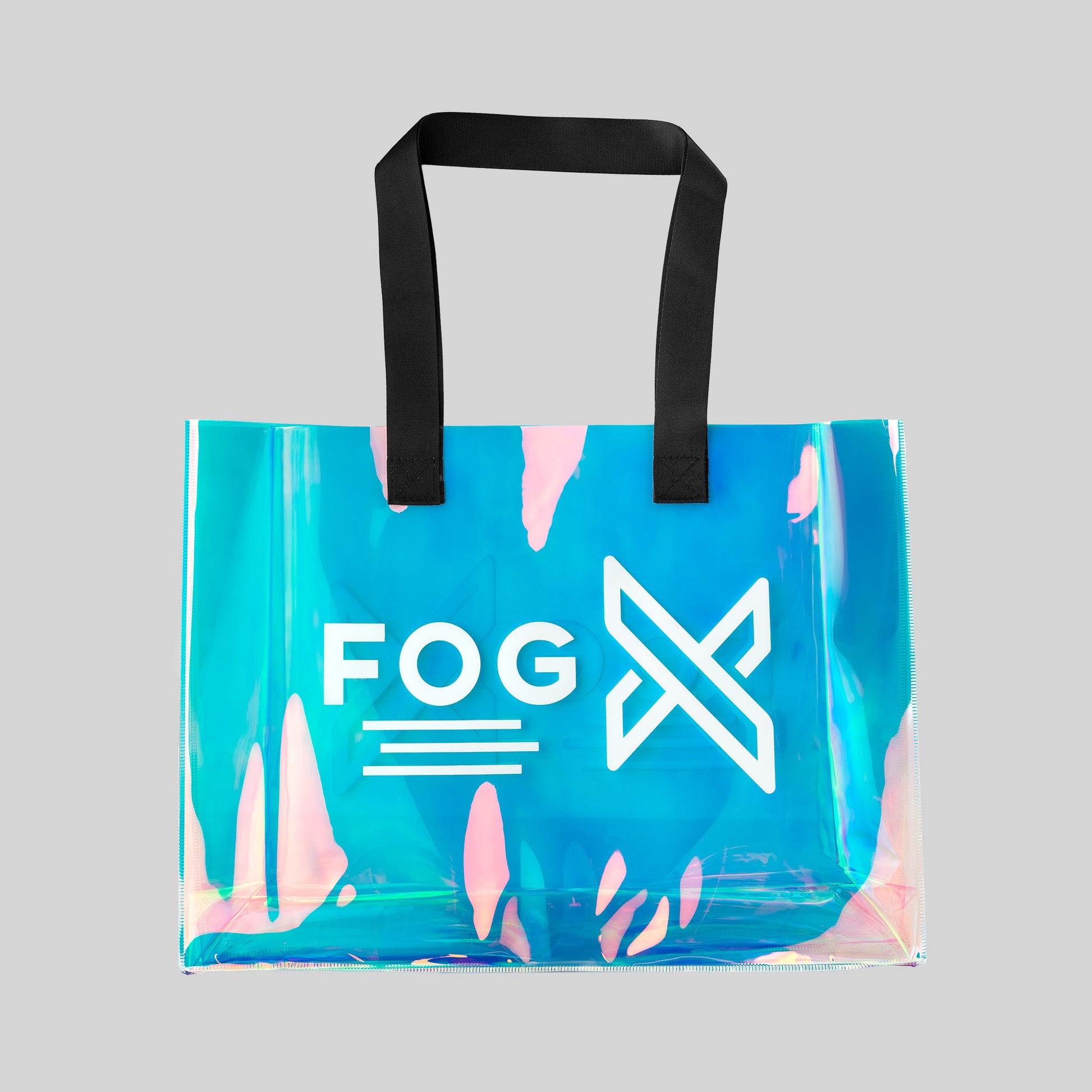 FOG X Vapor Clear Holographic Tote Bag Front