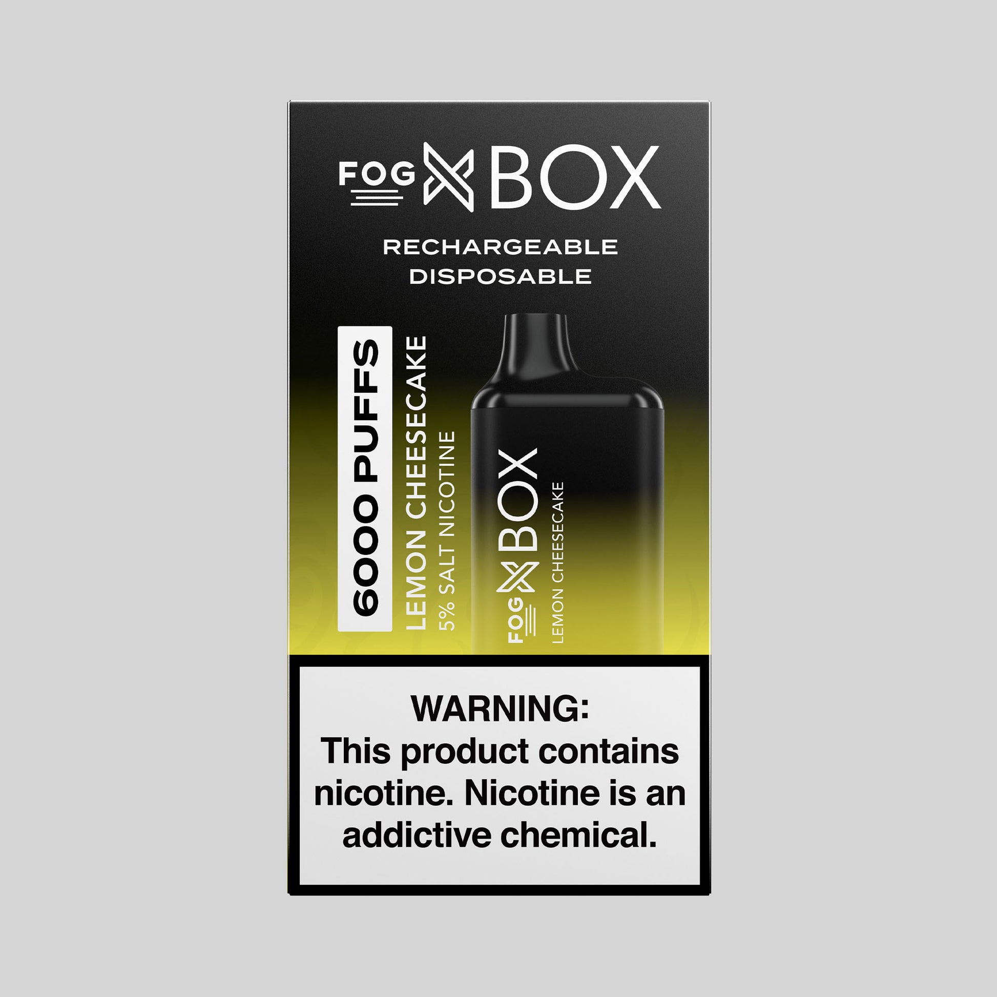Fog-Box Lemon Cheesecake Disposable 6000 Puffs