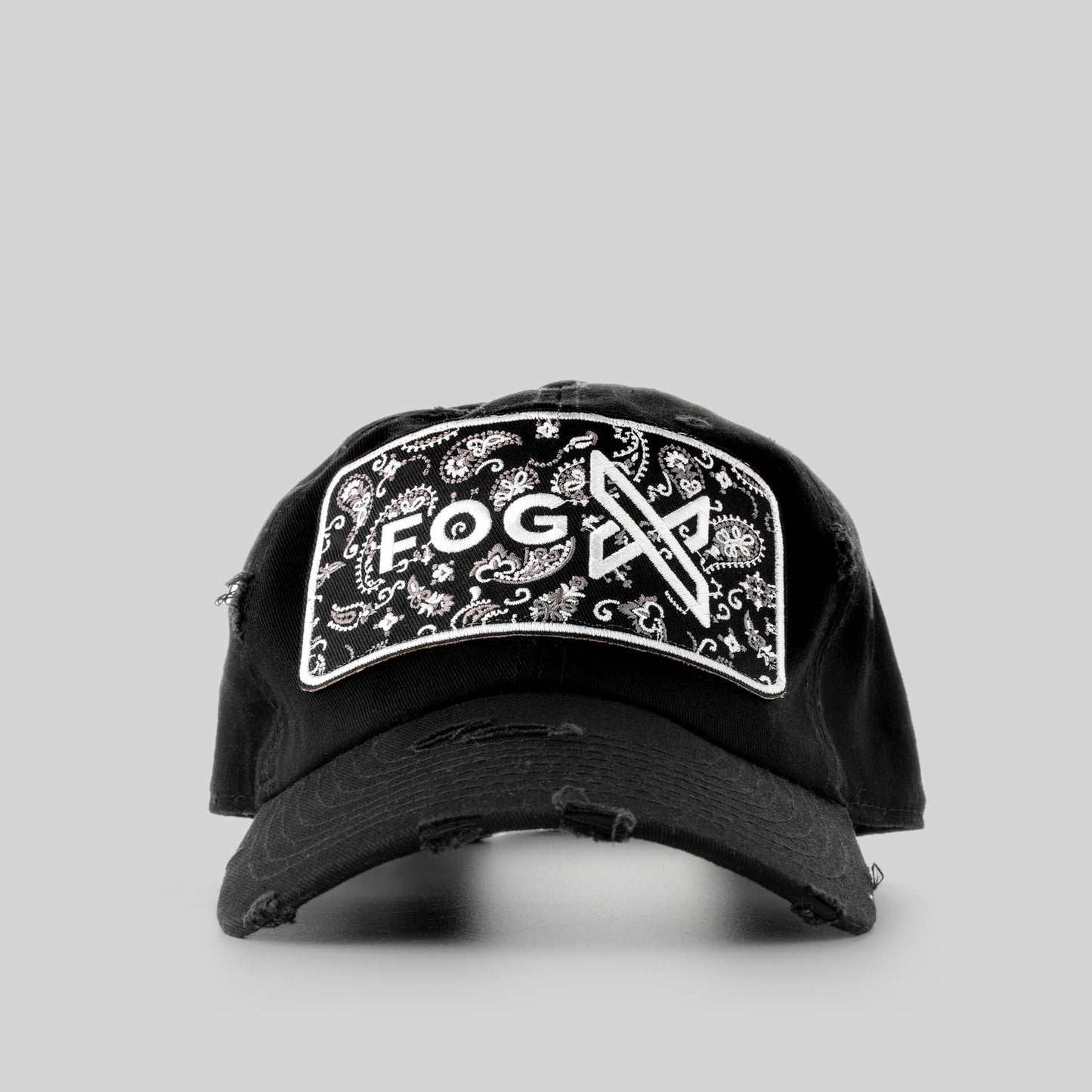 FOG X Distressed Dad Hat Bandana Pattern