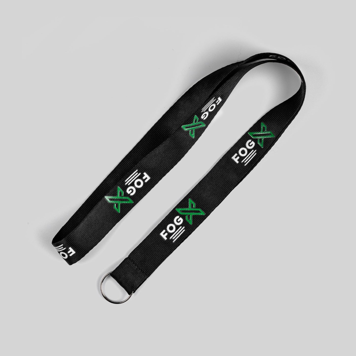 FOG X Logo Lanyard Keychain Black Green