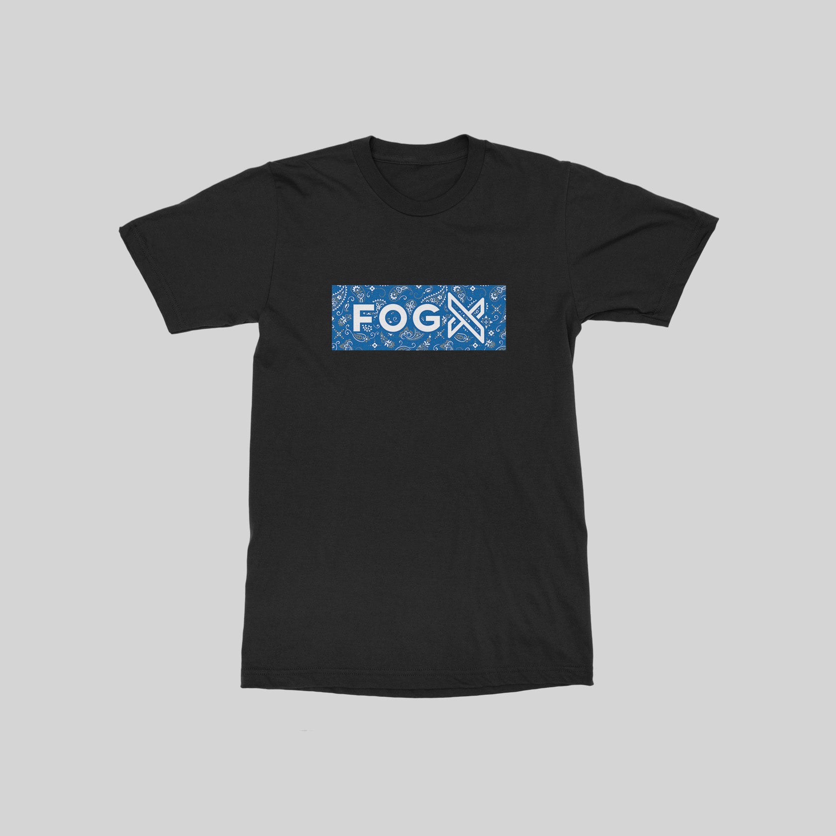 Fog X Paisley Box T-shirt Black Blue
