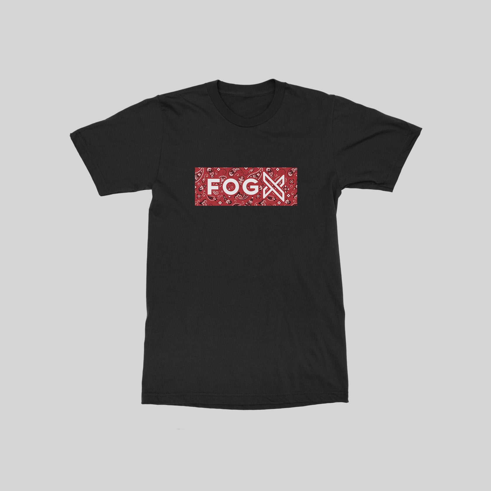 Fog X Paisley Box T-shirt Black Red