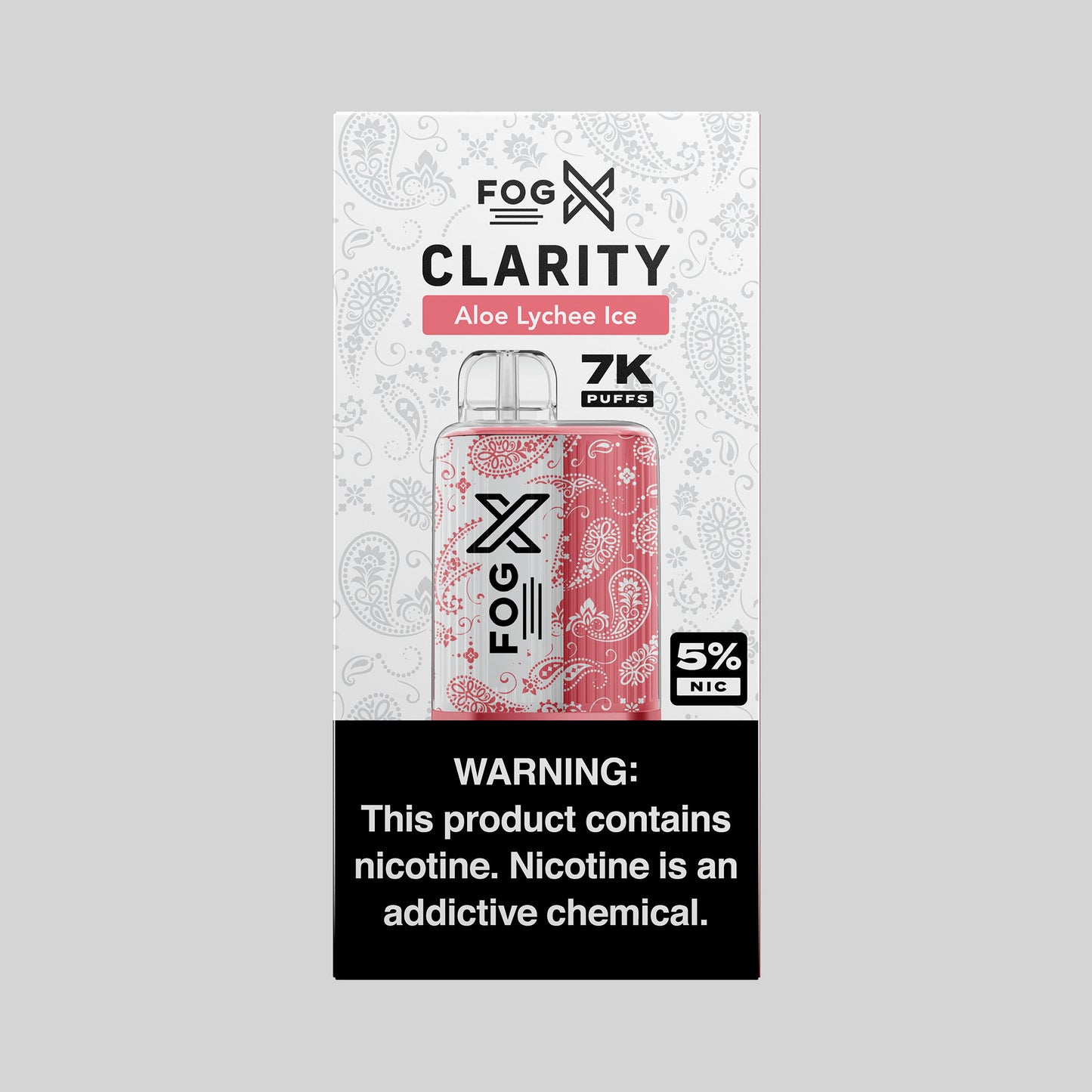 Fog X Clarity Aloe Lychee Disposable 7000 Approximate Puffs