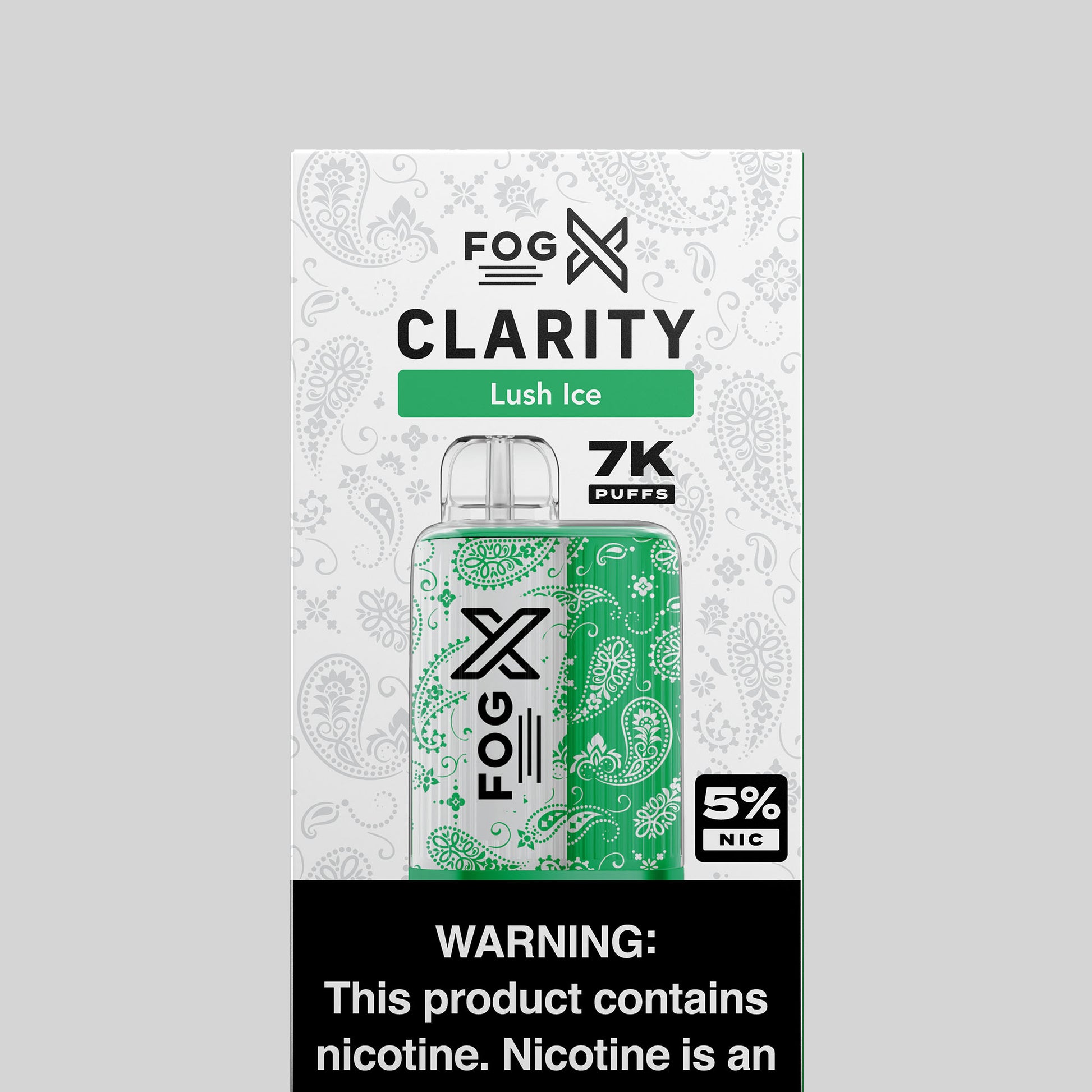 FOG X Clarity 7000 Puffs Disposable Vape Device - Lush Ice FX Fulfillment Center FOG X Clarity 7000 Puffs Disposable Vape Device - Lush Ice FX Fulfillment Center