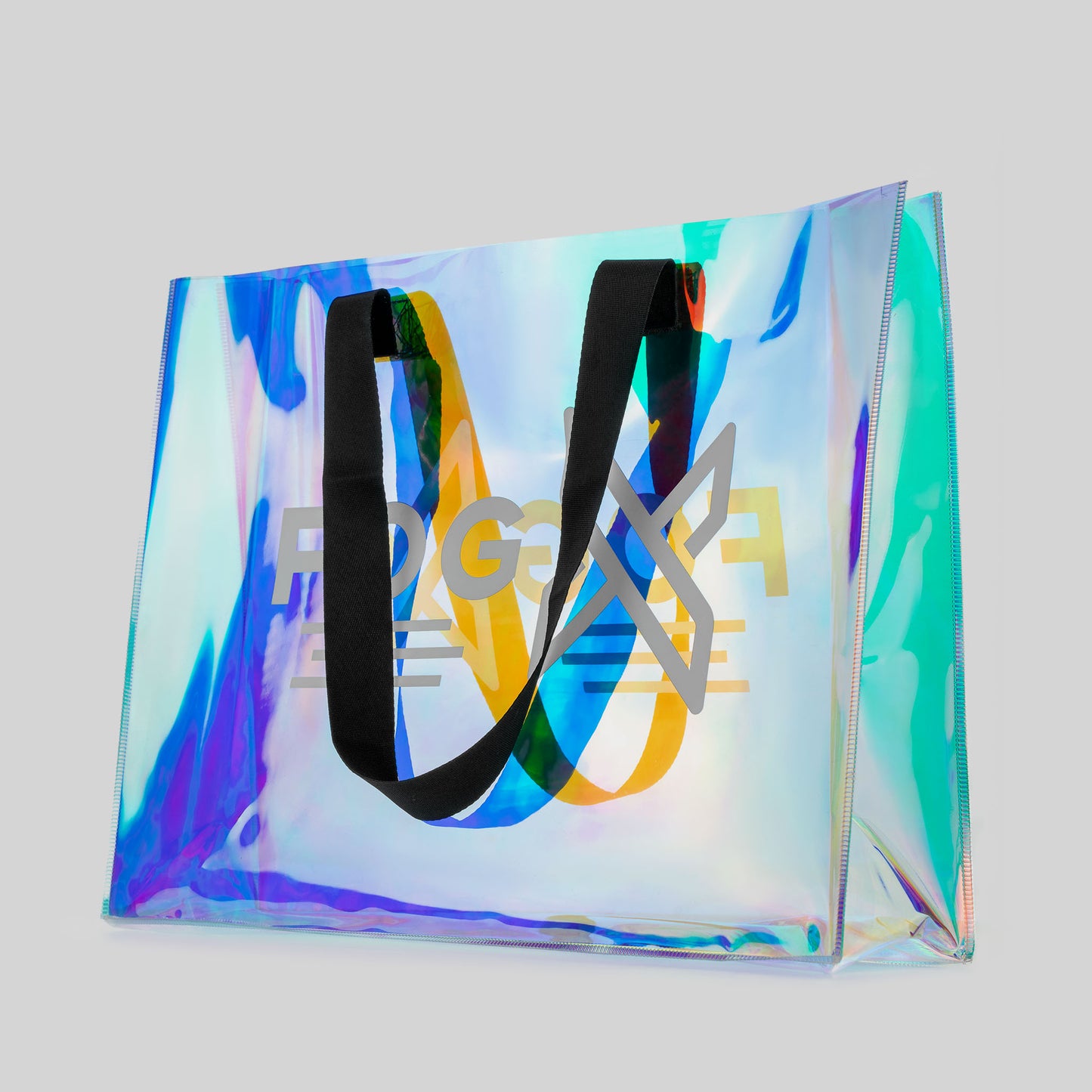 FOG X Vapor Clear Holographic Tote Bag Side