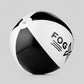 FOG X Vapor Inflatable Beach Ball Black White Tilted