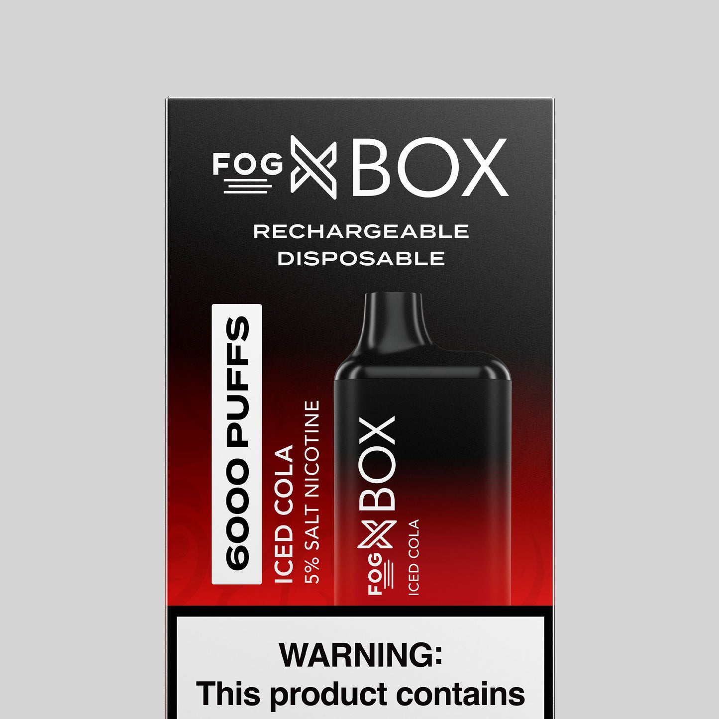 Fog X Box Iced Cola Disposable