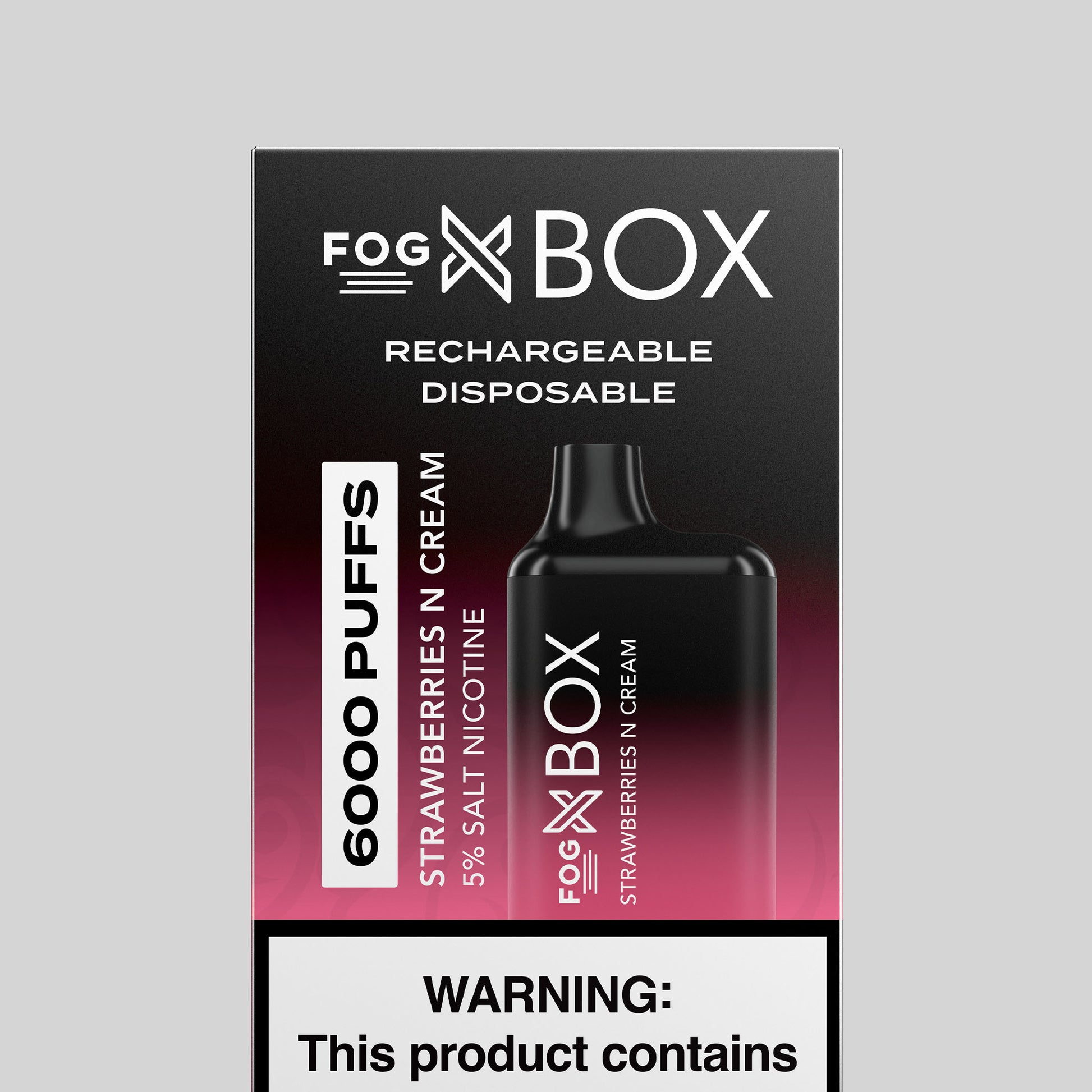 Fog-X Box Strawberries N Cream Disposable