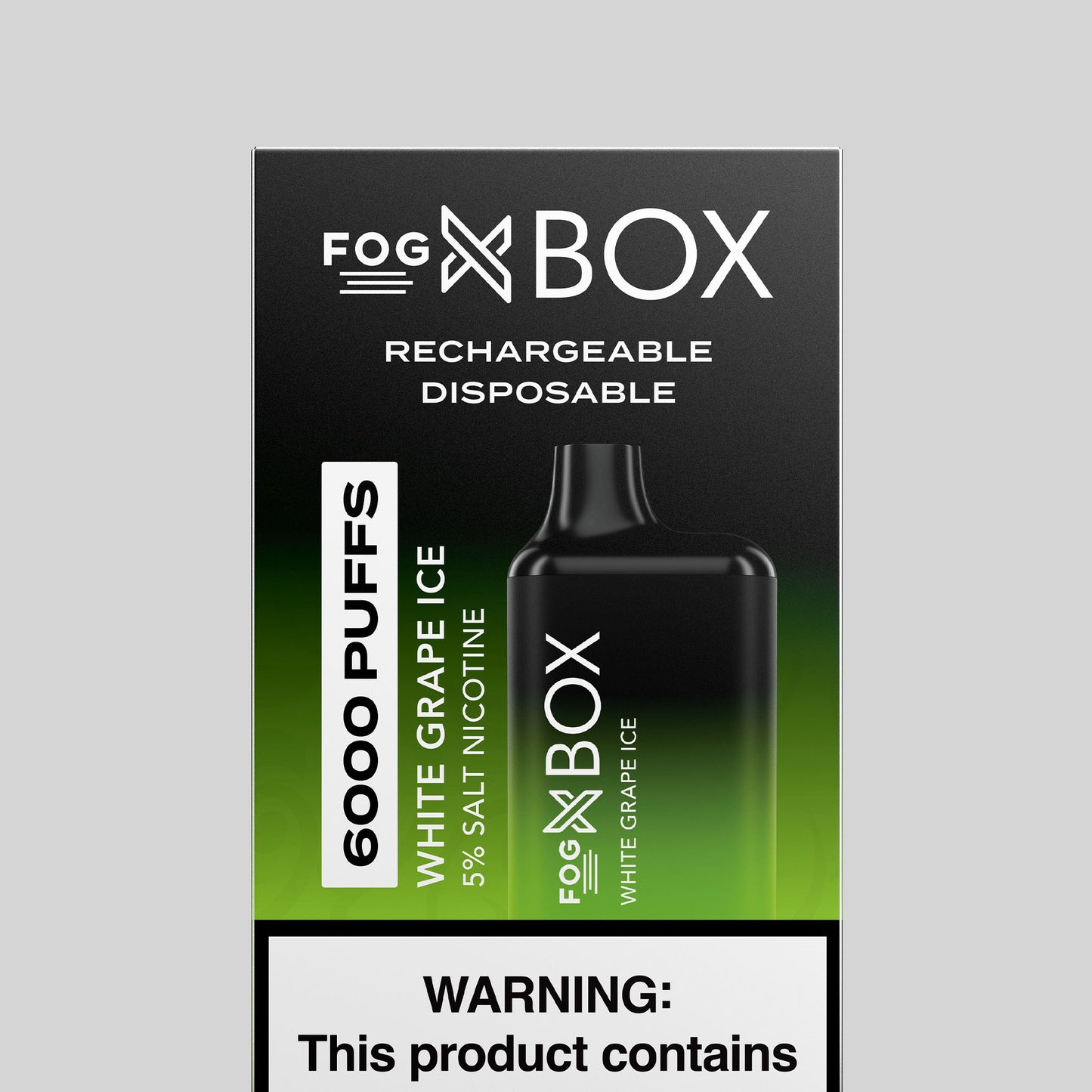 Fog-X Box White Grape Ice Disposable 