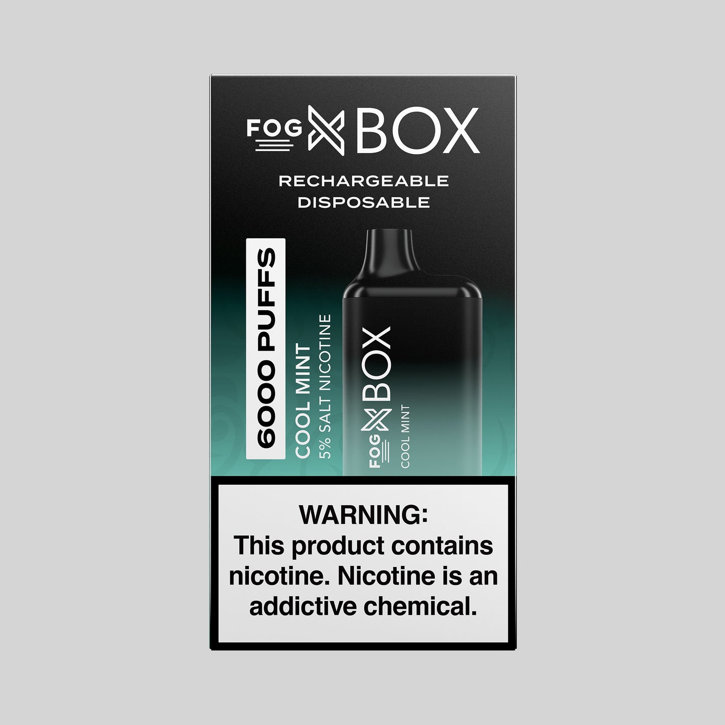 Fog X Box Cool Mint 6000 Puffs Disposable 