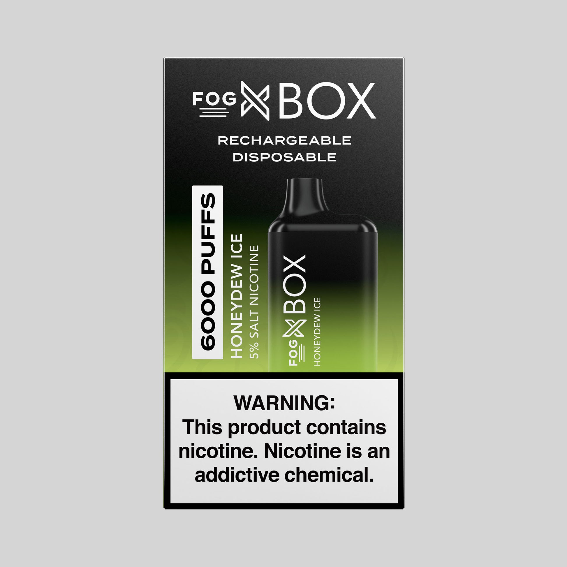 Fog-X  Box Honeydew Ice Disposable 6000 Puffs