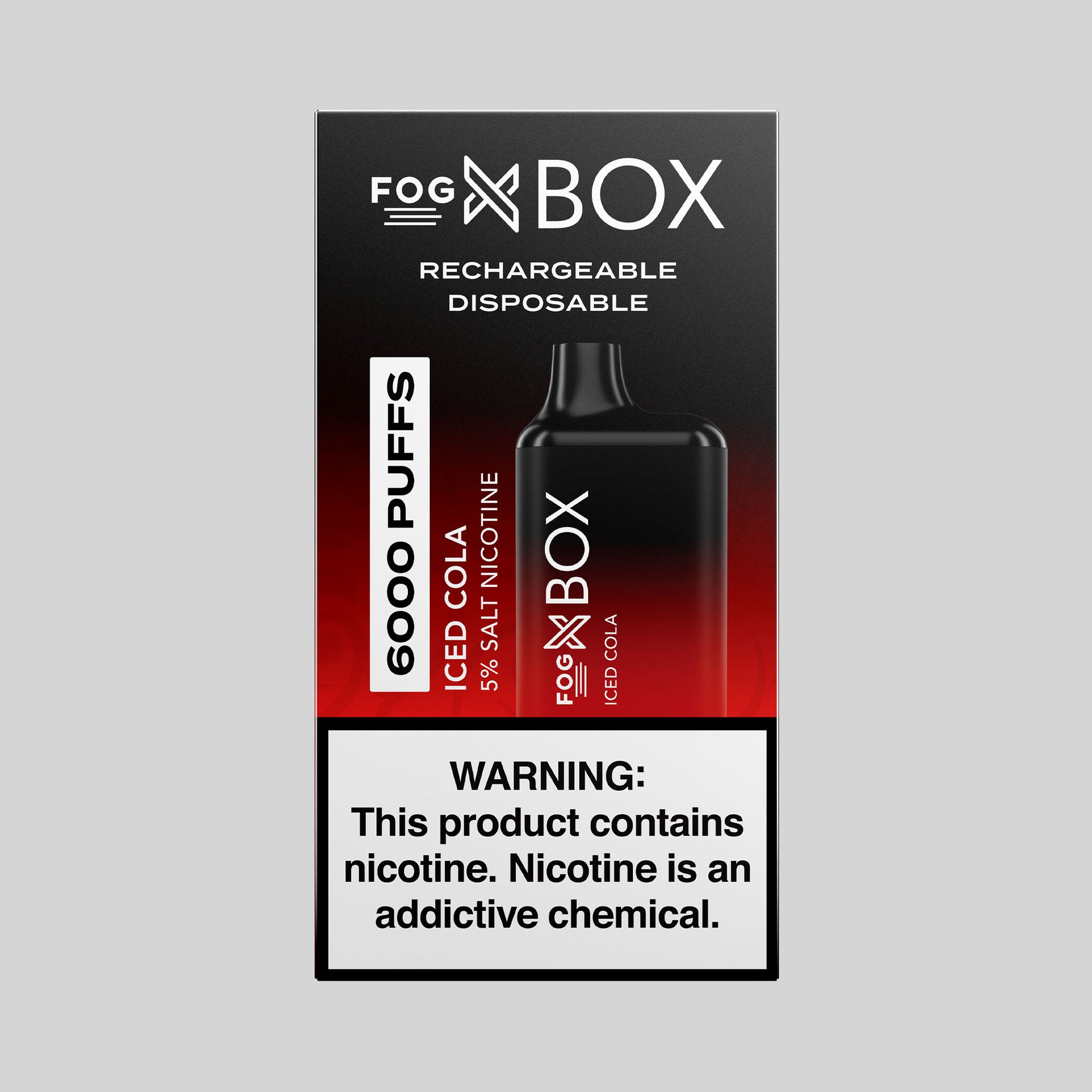 Fog X Box Iced Cola Disposable 6000 puffs