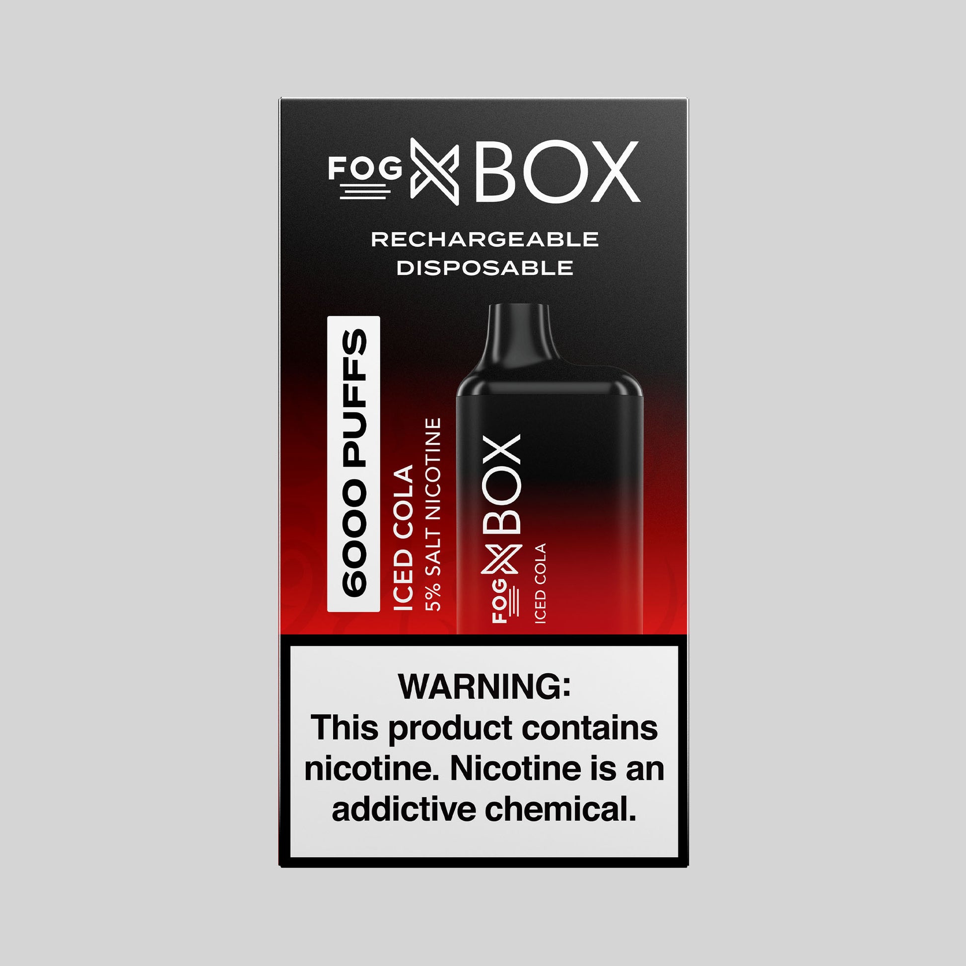 FOG X Box 6000 Puffs Disposable Vape Device - Iced Cola FX Fulfillment Center FOG X Box 6000 Puffs Disposable Vape Device - Iced Cola FX Fulfillment Center