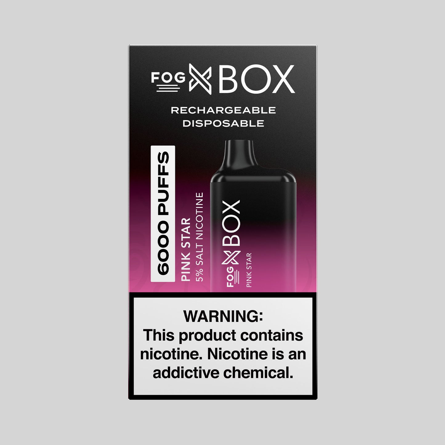 Fog X Box Pink Star Disposable 6000 Puffs