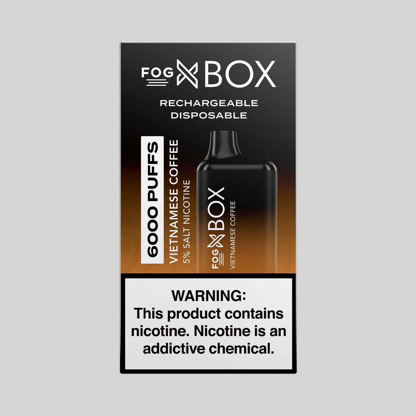 Fog X Box Vietnamese Coffee Disposable 6000 Puffs 