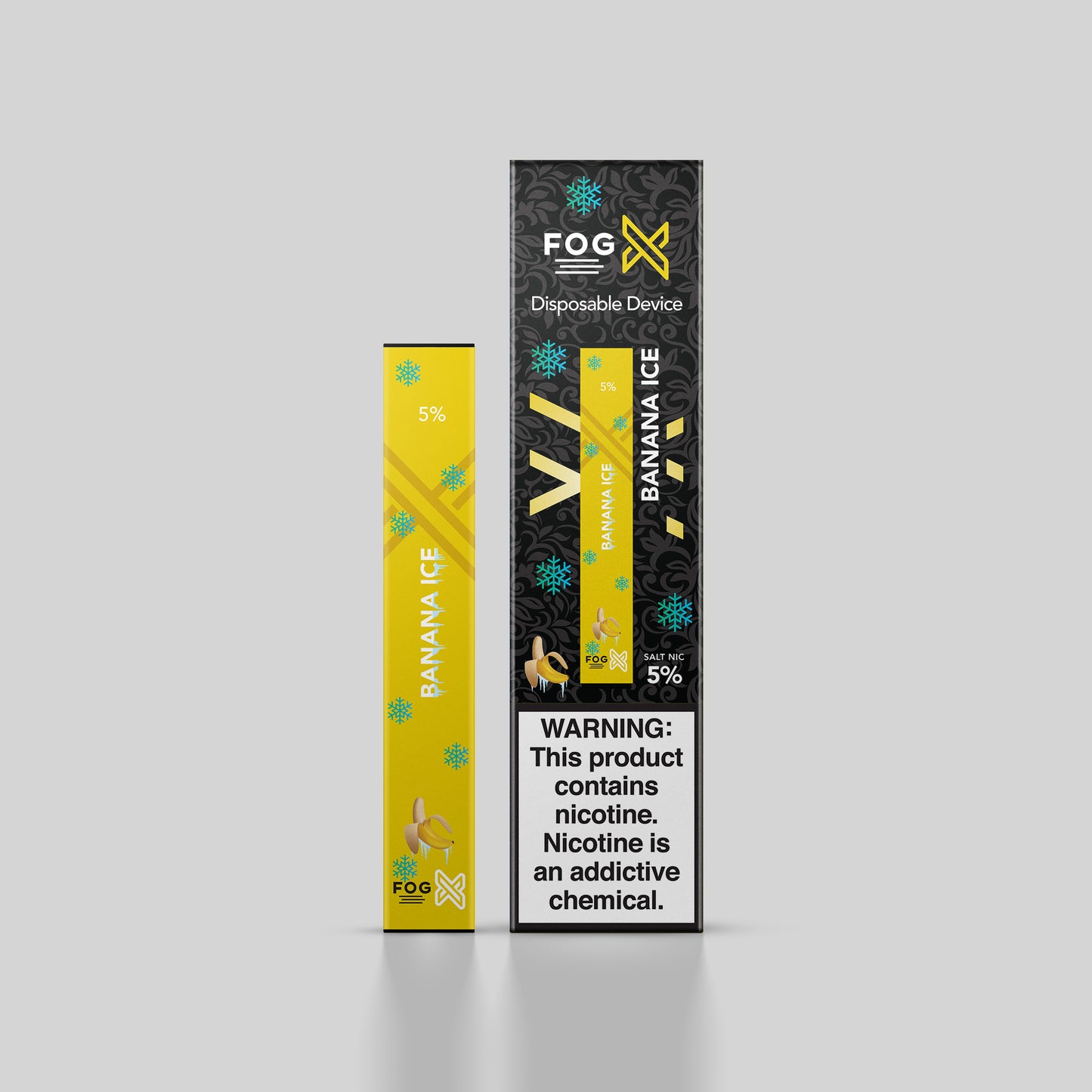 FOG X Vapor Banana Ice Disposable Vape Device