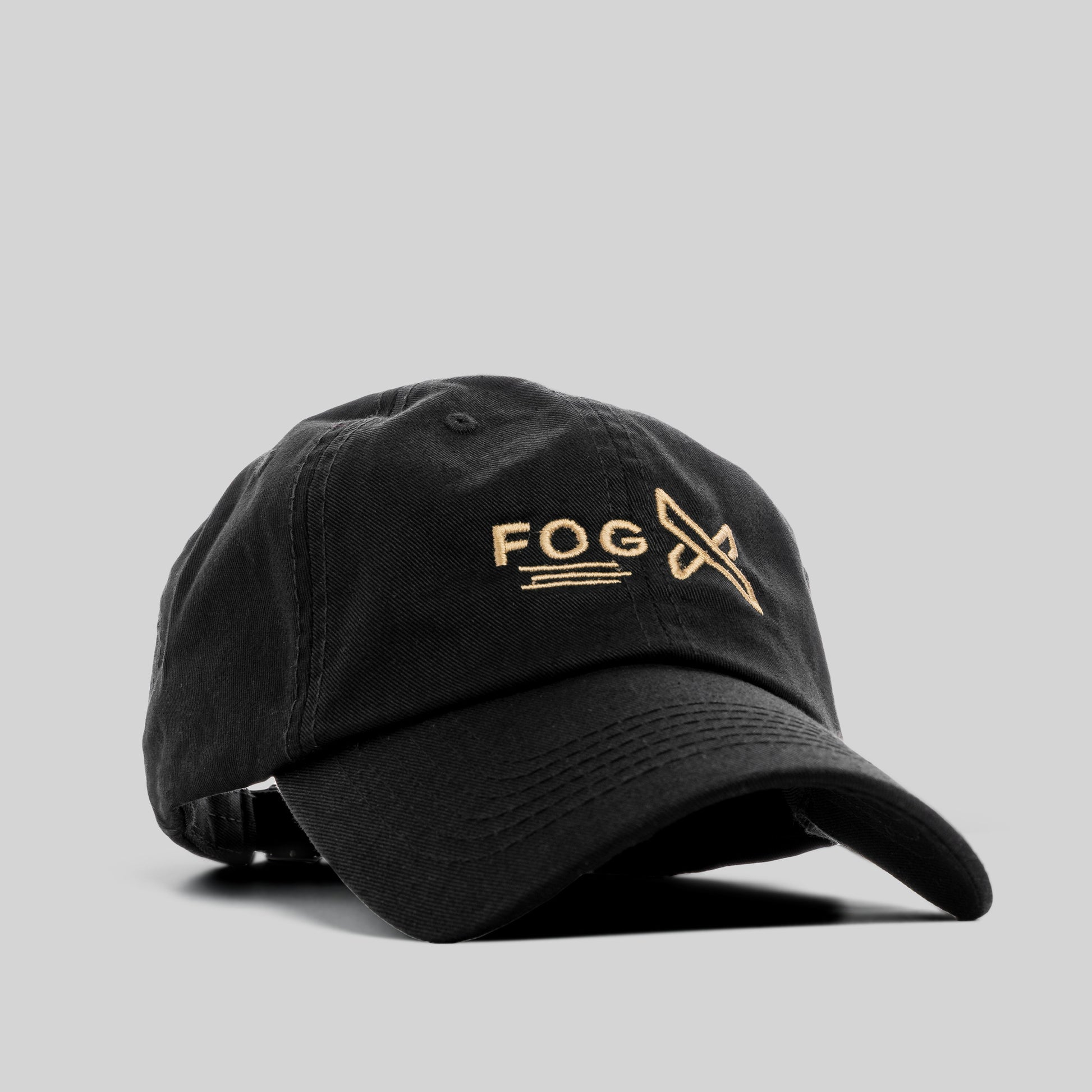 FOG X Logo Dad Hat Black Gold