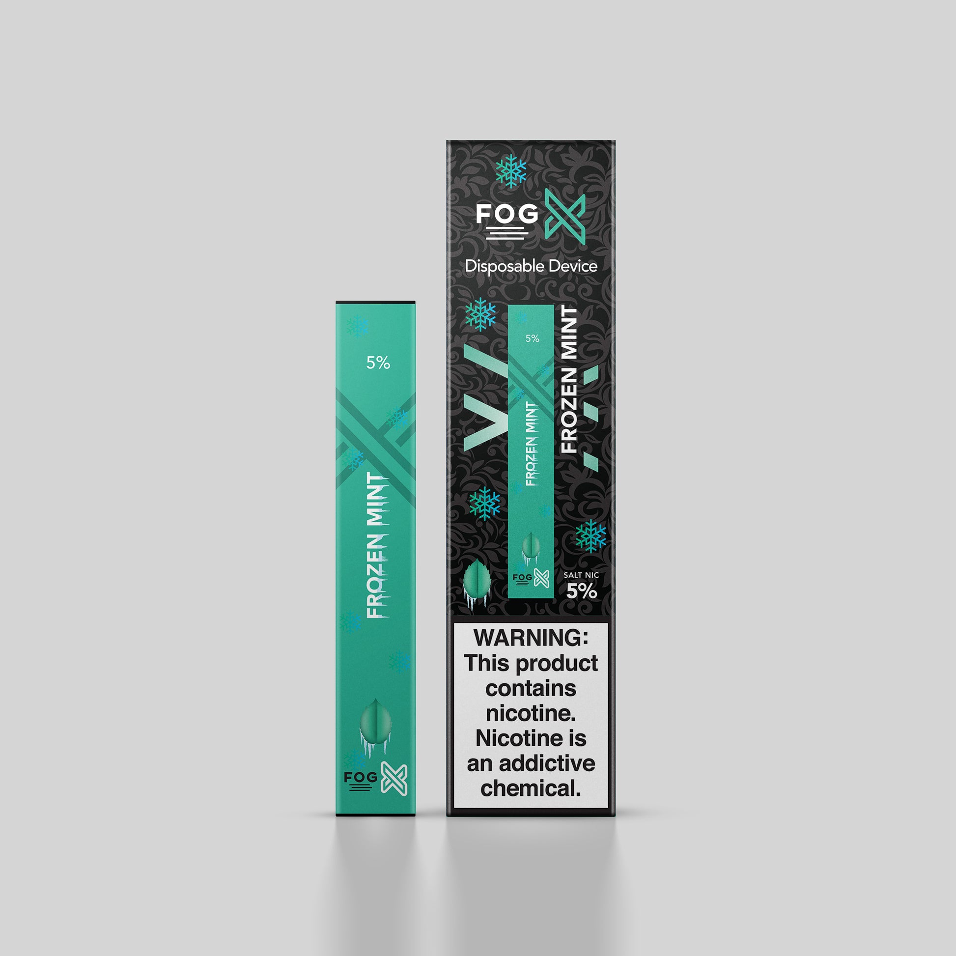 FOG X Vapor Frozen Mint Disposable Vape Device