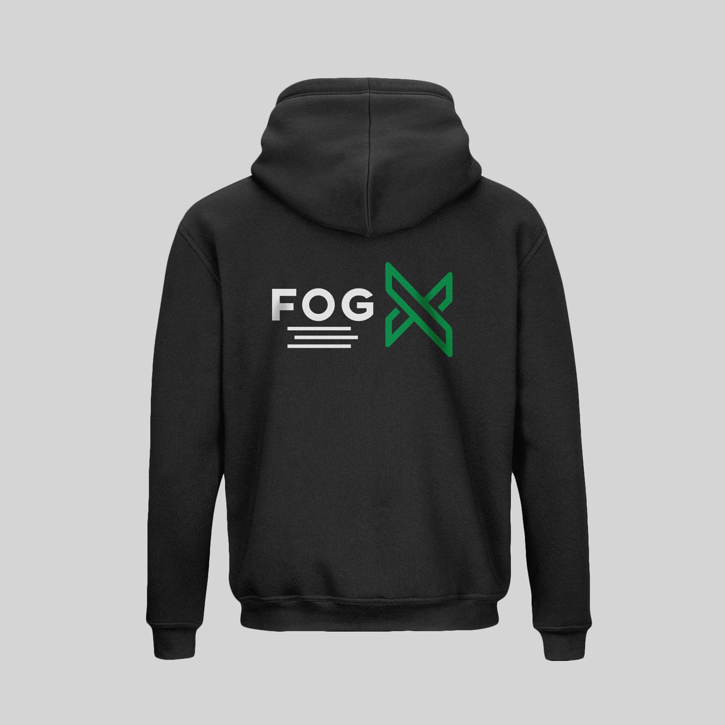 FOG X Logo Zip Up Hoodie Black Back