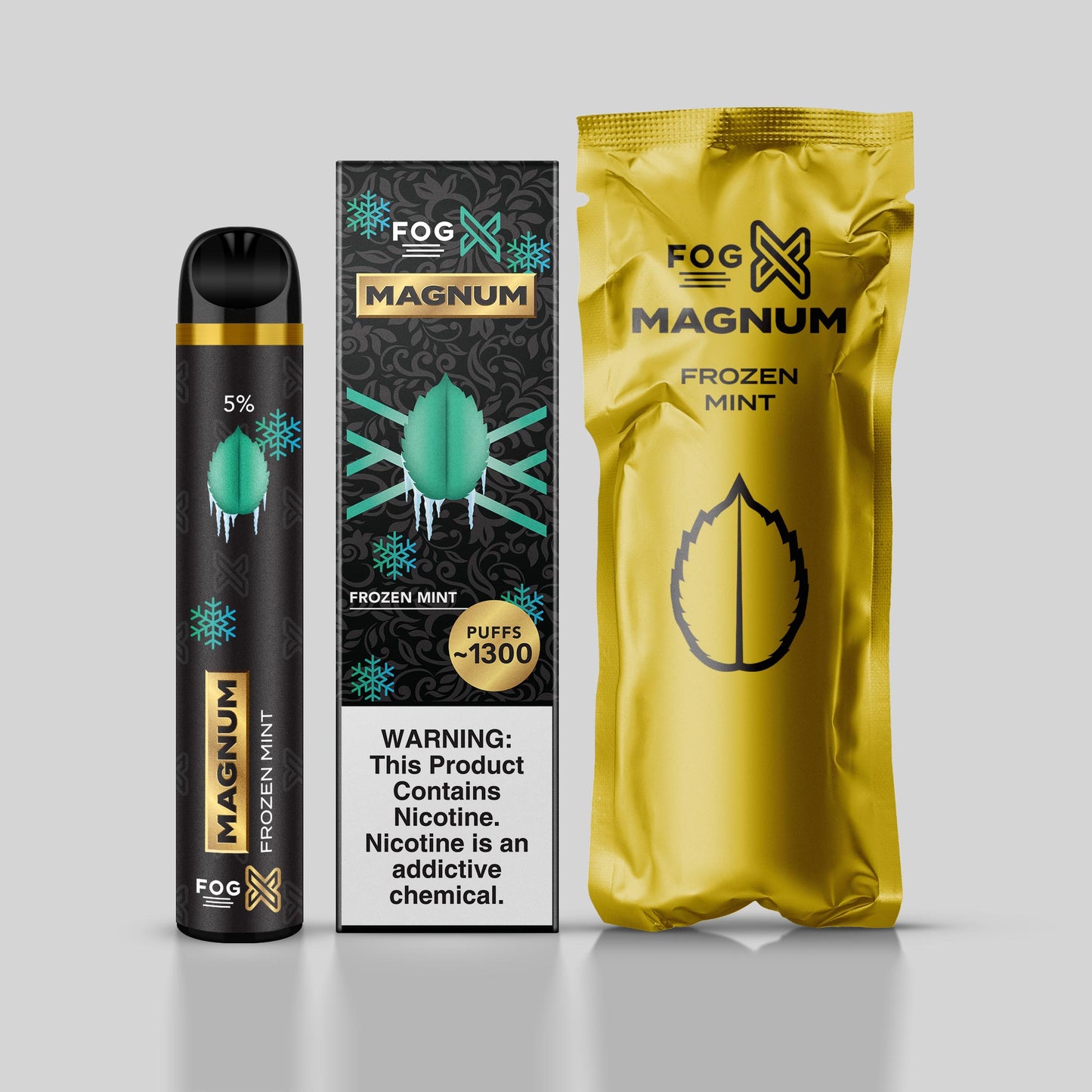 FOG X Vapor Magnum Frozen Mint Disposable Vape Device