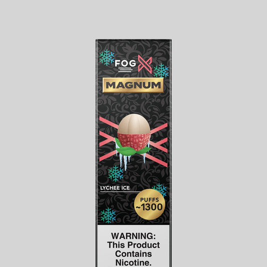 FOG X Vapor Magnum Lychee Ice Disposable Vape Device