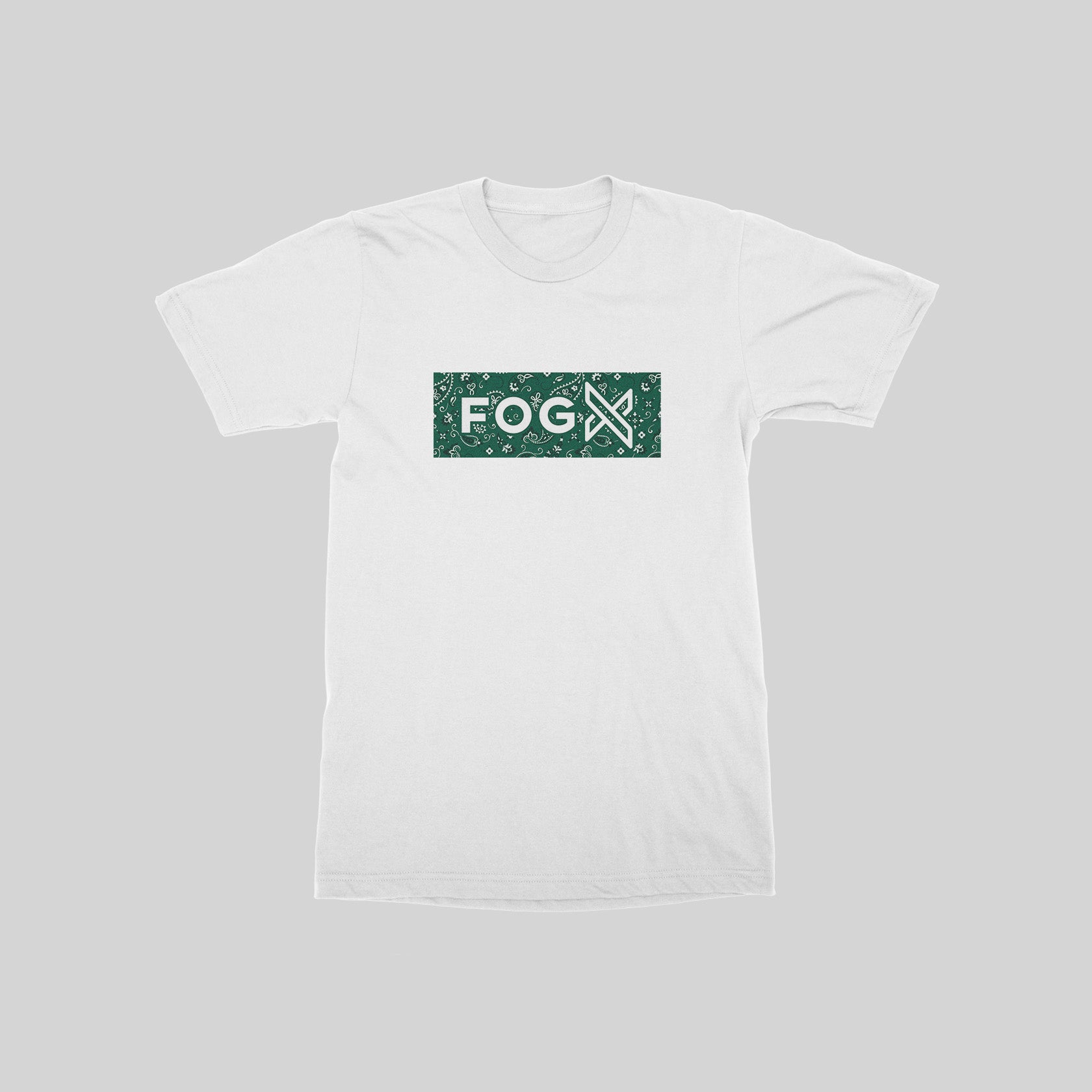 Fog X Paisley Box T-shirt White Green