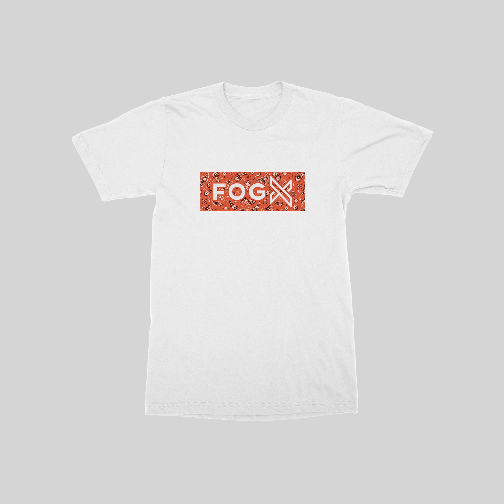 Fog X Paisley Box T-shirt White Orange