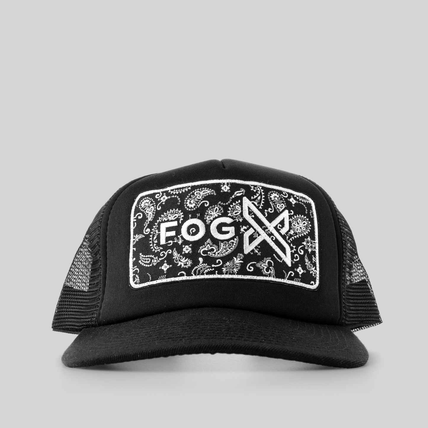 Fog X Trucker Hat Soft Tough Snapback Fog X Logo